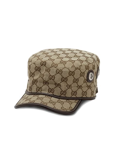 gucci military style hat|gucci hats for men price.